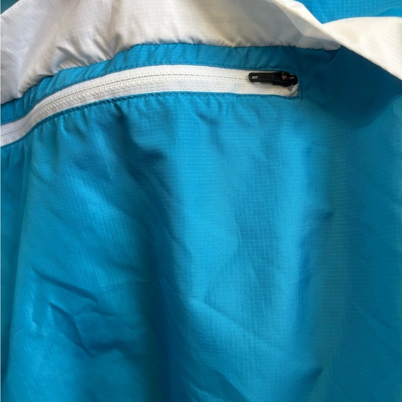 Adidas Blue and White Windbreaker Jacket - Picture 3 of 5